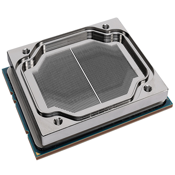 Blocco Raffreddamento Ad Acqua In Alluminio Per CPU, 41x41x12mm, Canali Di Flusso Interni Estrusi - copertina