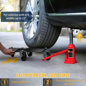 Plataforma Rodante para Autos de 6000 Libras con Frenos, Juego de 4 Plataformas Rodantes para Vehículos de Uso Pesado, para Mover Autos, Camiones, Remolques, Motocicletas - Product Image 6