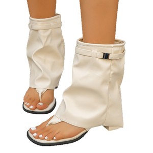 Cross-border Plus-size Thong Sandals, New European and American Fashion Hot Girl Pant Boots, <strong>Women's</strong> <strong>Shoes</strong> with Metal Buckles, s - Product Image 5
