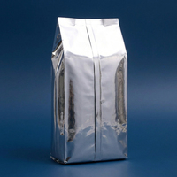 Bolsa de Fondo Cuadrado BOPP, Impresa en Offset, Reciclable, con Lámina Plateada Brillante, para Almacenamiento de Alimentos, Bolsa de Plástico para Leche