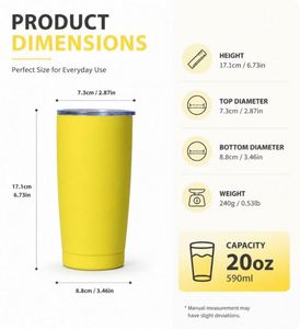 Custom Logo <b>Matte</b> <b>Rubber</b> Coated 20oz Stainless Steel Tumbler Splash Proof Lid Promotional Corporate Gift Insulated Travel Mug - Product Image 2