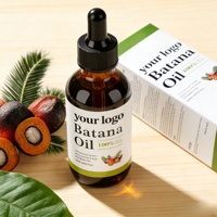 Aceite para el Crecimiento del Cabello de 60 ml con Logotipo Personalizado de Fábrica, Aceite de BATANA de Marca Privada para el Crecimiento del Cabello, Anticaída, Regeneración y Cuidado del Cuero Cabelludo