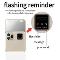 Teléfono Móvil Mini I19 Pro con Botón Deslizante Cuadrado, Pantalla de 2.4 Pulgadas, Doble SIM, 2G GSM, Cámara, FM, MP3, Desbloqueado, Botón I16