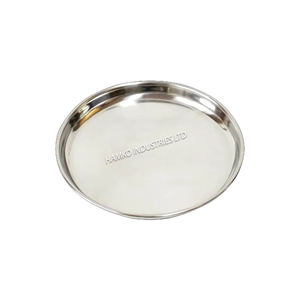 Calidad superior Nuevo estilo Precio al por mayor Western Steak Bandeja redonda Ecológico Plato hondo de acero inoxidable 24 cm de Bangladesh - Product Image 1