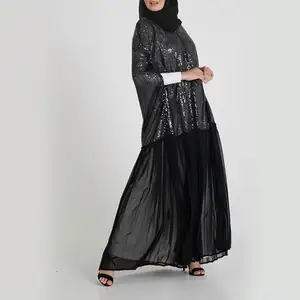 2019 جديد نمط الملابس الإسلامية Jubah الصين اليومية هومبر المفتوحة عباية دبي