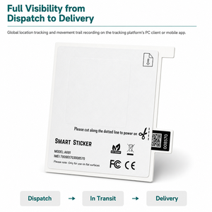 Autocollant <span class=keywords><strong>de</strong></span> <span class=keywords><strong>suivi</strong></span> <span class=keywords><strong>de</strong></span> <span class=keywords><strong>colis</strong></span> ultra-fin, localisateur intelligent, <span class=keywords><strong>suivi</strong></span> mondial sans carte SIM pour les <span class=keywords><strong>colis</strong></span> - Product Image 1
