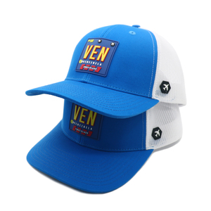 โรงงานผลิตหมวกแก๊ปแบบ OEM ODM 6 แผง ทรง Trucker แบบกำหนดเอง สไตล์ Richardson 112 พร้อมโลโก้ป้ายยาง โพลีเอสเตอร์ตาข่าย หมวกกีฬาสองสี - Product Image 2