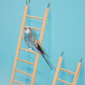 MIDEPET, Juego de 2 uds., <span class=keywords><strong>escalera</strong></span> de <span class=keywords><strong>madera</strong></span> interactiva, jaula para pájaros, juguete de escalada colgante para periquitos, loros, juguetes de proveedor de alta calidad - Product Image 3