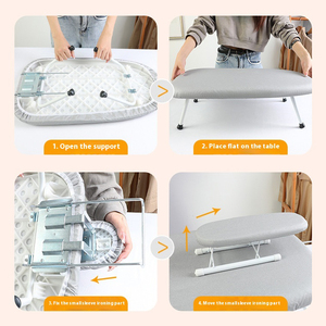 Tabla de Planchar Portátil de Sobremesa, Pequeña Plataforma de Planchado Portátil para Ropa, Almohadilla de Planchado para Encimera con Funda Resistente al Calor - Product Image 3
