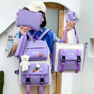 Tas Sekolah Anak Perempuan, Ransel untuk Anak Perempuan, Tas Siswa, Tas Sekolah Kasual Kanvas Baru - Product Image 5