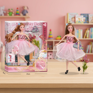 Samlok Fashionista Unisex <b>Doll</b> Model Toy 11.5-inch 11-Joint Pink Series Matching Crown Exquisite Handbag Diamond Soft Toy - Product Image 2