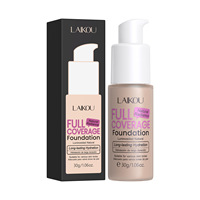 Fond de teint liquide hydratant imperméable à couvrance totale LAIKOU 30g, éclaircissant, longue durée, taille standard, cosmétiques de maquillage