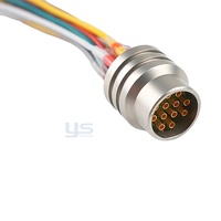 Kit Kabel Watermark Abu-abu Biru dengan Konektor Bundar Multi Pin untuk Perangkat Kustom OEM Grosir Baru