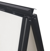 Papan Tanda Trotoar Portabel Logam A-Frame 24X36" Tugas Berat Dua Sisi untuk Iklan