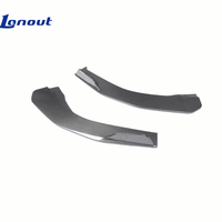 Kit de protection d'angle de pare-chocs avant compatible avec Ferrari F8, style PK modifié, séparateur d'angle avant en fibre de carbone sèche