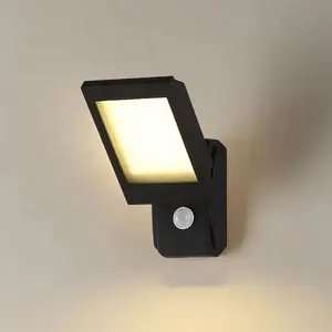 Induction Wall Lamp High Quality Aluminum Body Outdoor Waterproof Garden Light Family Light Square LED 18W