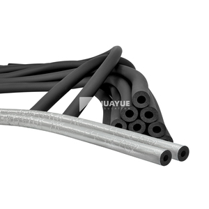 Tuyaux en <span class=keywords><strong>mousse</strong></span> de caoutchouc avec revêtement en aluminium HUAYUE, <span class=keywords><strong>isolation</strong></span> haute densité, gaine anti-vieillissement pour climatiseur extérieur - Product Image 1