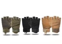 Gants tactiques mi-doigts pour hommes et femmes pour le cyclisme et les sports de plein air Protection contre les coupures et antidérapante pour la conduite à moto
