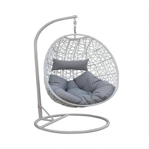Columpio Redondo de Mimbre para Exteriores, Diseño Moderno Audu, para Parques <span class=keywords><strong>y</strong></span> Hoteles, Muebles de Exterior de Metal Resistentes - Product Image 5