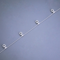 Glissière de rideau murale silencieuse en forme de S, en plastique, détachable, pour fenêtres