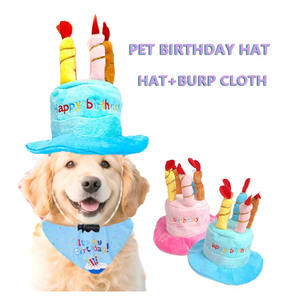 Nuevo Sombrero de Cumpleaños para Perro con Forma de Pastel, Lindo Gorro de Pastel Azul y Rosa para Mascotas, Decoración para Fiestas - Product Image 2