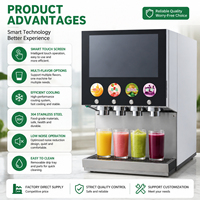Fabrieksdirect fruitconcentraat sapdispenser commerciële sapdispenser aangepaste logo & smaak stickers 220V