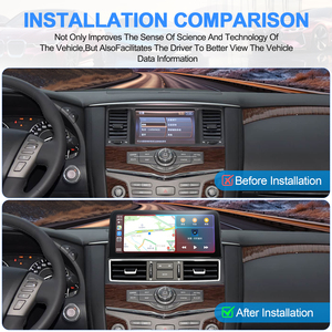 12.3" Multimedia Android Car Radio Screen for Nissan Armada Patrol Y62 for Infiniti QX56 QX80 2010 2020 Auto Head Unit Carplay - Product Image 4