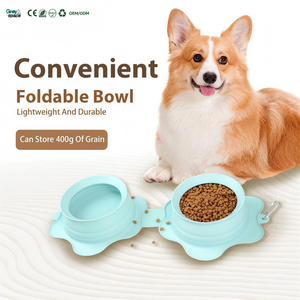 Produk Hewan Peliharaan Silikon Terbaru 2026 Terlaris Bahan LFGB Elastis Tinggi Set Piring Makan Lambat untuk Kucing dan Anjing - Product Image 1