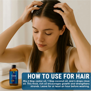 Huile essentielle <span class=keywords><strong>de</strong></span> clou <span class=keywords><strong>de</strong></span> girofle biologique 30 ml, pure, naturelle, non diluée, pour les maux <span class=keywords><strong>de</strong></span> dents, les douleurs musculaires, les soins <span class=keywords><strong>de</strong></span> la peau et des cheveux, apaisante - Product Image 3