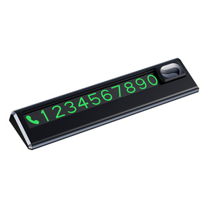 Temporary Parking Sign With Hidden Number Digital Display For Car Relocation Aluminum Alloy Material - Product Image 3