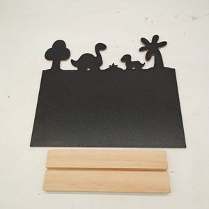 Tableau noir en bois pour chambres d'enfants, tableau noir avec découpes en forme de cœur, design moderne, décoration de tableau mémo en MDF - Product Image 3