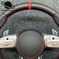 Pour la mise à niveau du volant en cuir noir des voitures de sport Mercedes-Benz W213 W222 W223 W167 X253 C238 C118 W463 V167 X247