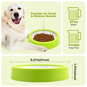 Nuevo Tazón de Alimentación para Mascotas 2025 para Perros y Gatos, 3 Colores, Anti-mordidas, Redondo, Gran Capacidad, Tazón para Comida y Agua para Perros - Product Image 4