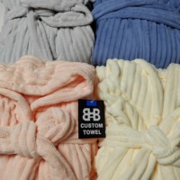 Albornoz Largo de Franela Extragrande de Invierno al por Mayor para Parejas, Lujoso, Cálido y con Capucha, Bata Gruesa para Mujer