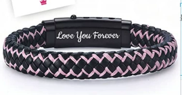 Rose et noir + lettrage vous aime pour toujours
