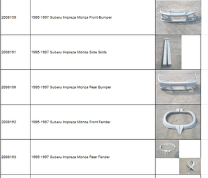 Kit Carrozzeria per Subaru Impreza Monza 1995-1997, Nuovo Paraurti in Plastica con Aperture per Scarico, Ricambio <span class=keywords><strong>Aftermarket</strong></span> di Qualità - Product Image 3