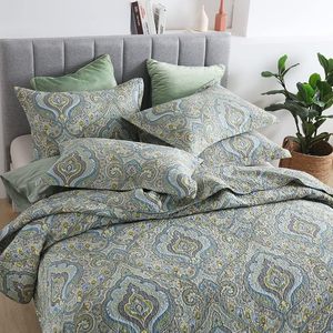 Couvre-lit réversible de luxe en coton Autumn <span class=keywords><strong>Dream</strong></span> 3 pièces avec motif damassé classique Paisley King Size - Product Image 2