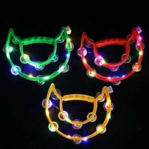 Tambourin lumineux à clochettes métalliques pour percussion lumineuse colorée, KTV et événements festifs - Product Image 2
