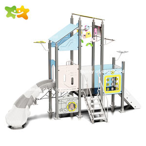 Serie geometrica HPL attrezzature da gioco all'aperto per bambini <span class=keywords><strong>parco</strong></span> giochi all'aperto scivolo - Product Image 6