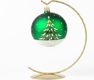 Adornos Navideños Clásicos Personalizados por Sublimación, Bolas de Vidrio Soplado Hechas a Mano, Colgante de Reno y Santa Claus para Árbol de Navidad, de Fábrica - Product Image 2
