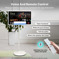 Pantalla Digital Inteligente de Alta Definición de 32 Pulgadas, Pantalla Táctil Giratoria, Smart TV Android 11, Portátil para el Hogar y Estudiantes