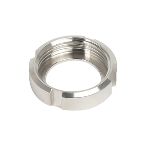 ข้อต่อท่อสแตนเลสเกรดอาหาร SS304/SS316L แบบปรับแต่งได้ พร้อมน็อตหกเหลี่ยม/วงกลม 13H SMSDINIDFRJT 6/4(Siots) ผิวเรียบ - Product Image 3