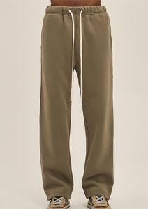 Pantalons de survêtement pour hommes en gros personnalisés par le fabricant 2026, pantalons de sport amples pour hommes, molleton épais 350 g/m², pantalon droit - Product Image 4