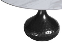 Vente directe d'usine Mobilier moderne italien rond avec dessus en marbre Table à manger