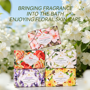 COCOAIMEE Savon de Marseille Hydratant Parfum Floral 180g Nettoyage Doux Corps et Visage Savon Artisanal Blanchissant - Product Image 1