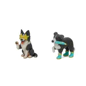 Creative <b>Mini</b> <b>Desk</b> Decorate Resin Dog Craft Home Decoration Border Collie - Rain & Fruit - Product Image 3