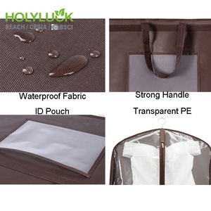 Copriabiti Riutilizzabile Personalizzato per Costumi da Ballo, Pieghevole, per <span class=keywords><strong>Abiti</strong></span> da <span class=keywords><strong>Sposa</strong></span>, Borse Porta <span class=keywords><strong>Abiti</strong></span> Trasparenti con Manico - Product Image 2