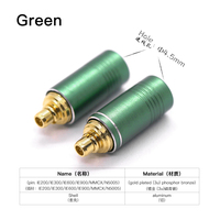 Green Oem Odm0.78 Pin Earphone Pin Headset Plug kawat konektor Audio Jack Adapter