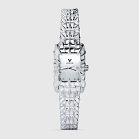 Montre pour homme en quartz personnalisée, design gothique, avec un cadran unique en forme de griffe, boîtier en acier inoxydable fin.