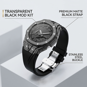 Kit de modification transparent <span class=keywords><strong>GA</strong></span>-<span class=keywords><strong>2100</strong></span> pour <span class=keywords><strong>Casioak</strong></span> GA2100/2110/<span class=keywords><strong>GA</strong></span>-B2100 - Boîtier de montre personnalisé + ensemble de bracelet en silicone, accessoires de montre - Product Image 2